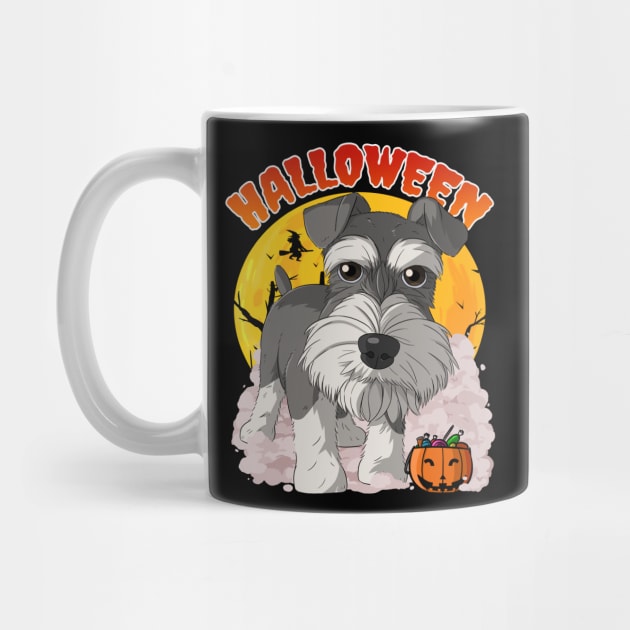 Miniature Schnauzer Halloween by Noseking